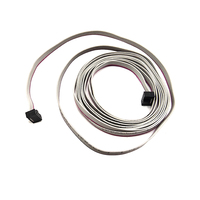 Kustom panjang 1.27mm konektor IDC 2 * 3Pin baris ganda datar kabel soket untuk komputer sepeda motor mobil elektronik 1500mm