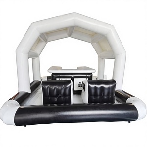 Structure gonflable de qualité commerciale pour fêtes, avec bar, sièges intégrés et toit, piscine gonflable - Product Image 1