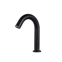 Robinet de lavabo intelligent moderne à capteur automatique, en laiton massif brossé, avec cartouche céramique, sans contact, pour hôtels et centres commerciaux