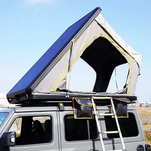 Zelfrijdende Tourwagen Draagbare Glamping Waterdichte Aluminium Daktent Met Ladder Voor Jeep Auto