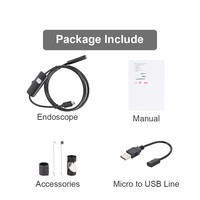 Caméra endoscopique miniature multifonctionnelle 7 mm/5,5 mm avec connecteur micro USB pour Android PC, caméra d'inspection souple, boroscope