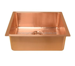 Cheap Price High Quality Solid Rectangular Shape Copper Sink for <b>Kitchen</b> Use With Antique Finishing From Indian Exporters - Product Image 5