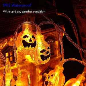 Citrouille Lanterne Araignée Chauve-Souris Motif <span class=keywords><strong>Carton</strong></span> Guirlande Lumineuse Décoration Festive Fête Éclairage Ambiant Halloween Humeur <span class=keywords><strong>Lampe</strong></span> - Product Image 4