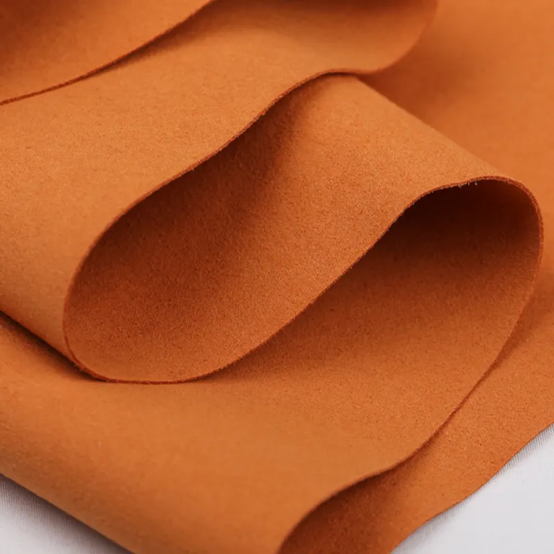 1.2mm Cost-effective Shoe making materials double side suede microfiber synthetic leather