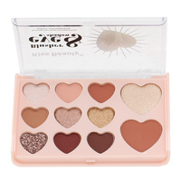 Kiss Beauty 11 couleurs miroitant paillettes maquillage fard à joues Palette de fards à paupières en gros Logo personnalisé marque privée cosmétique ombre à paupières