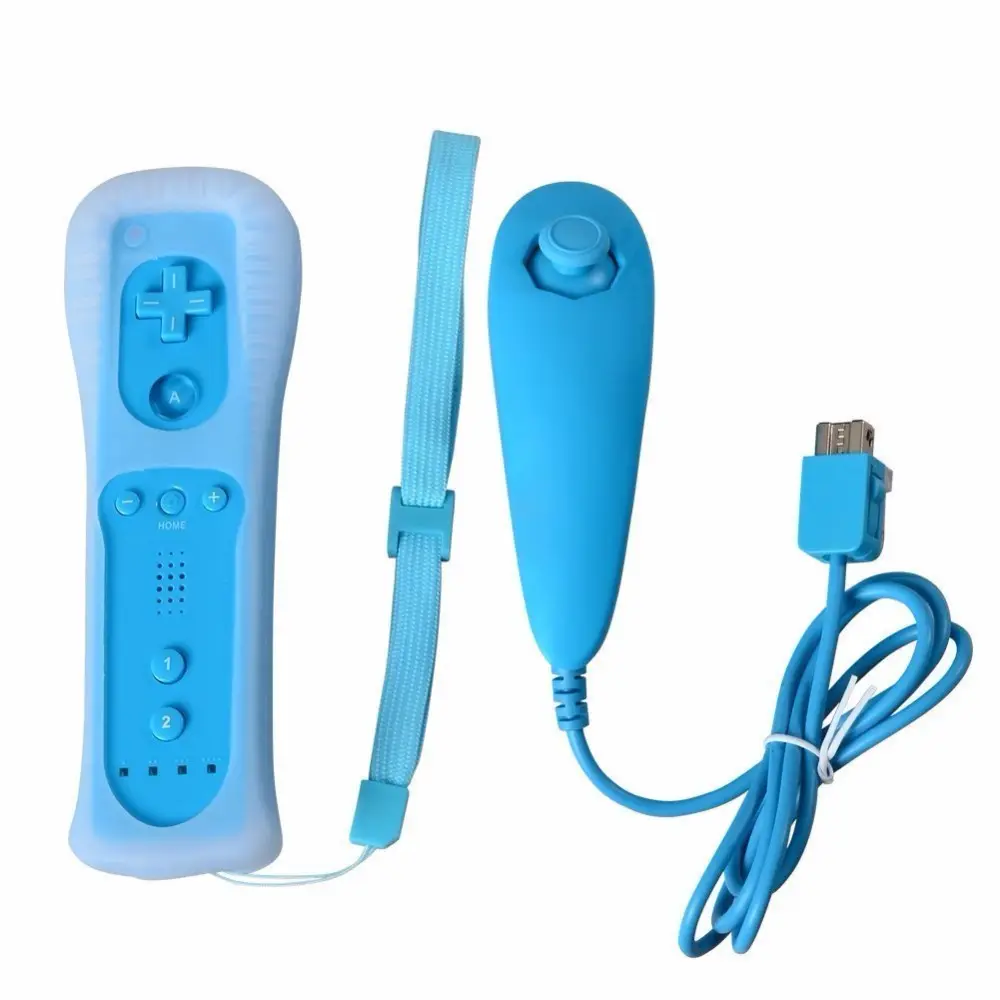 2 In 1 Wireless For Nintend Wii Gamepad For Nintendo Wii Remote Controller Joystick Built In Motion Plus Nunchunk