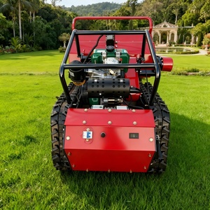 800 मिमी कृषि रोबोट फ्लइल मोवर डीजल रिमोट कंट्रोल कृषि और वानिकी झाड़ी समाशोधन और मिलिंग मशीन - Product Image 6