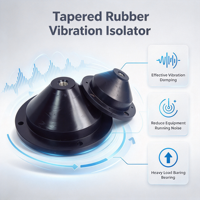Isolateur de vibrations en caoutchouc HVAC de type cône, support d'isolation des vibrations, amortisseur de chocs en caoutchouc pour pompe, ventilateur, climatiseur