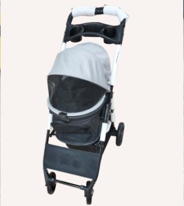 Cochecito <span class=keywords><strong>de</strong></span> mascotas SP02FD, cochecito <span class=keywords><strong>de</strong></span> lujo portátil y plegable para perros, 4 ruedas, tela Oxford ligera para acampar - Product Image 6