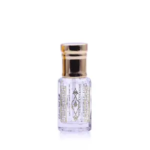 Fancy Ontwerp 5Ml Mini Kleine Glazen Navulbare Parfumfles Met Rollerball Attar Fles Graveren Parfum Olie Glazen Serum fles