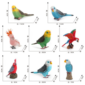 Estatuilla de pájaro simulado, modelo estático, guacamayo, periquito, cacatúa, decoración divertida, adorno - Product Image 4