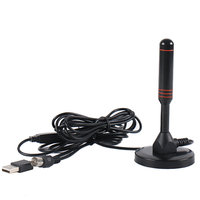 Récepteur de signal double intérieur/extérieur HD Digital HDTV/DVB-T/DTMB TV Antenne plastique 5m/3m Longueur de câble Alimentation USB