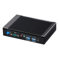 Mini PC compact sans ventilateur avec processeur Celeron N3160 N3710 pour des solutions fiables de point de vente et d'affichage numérique