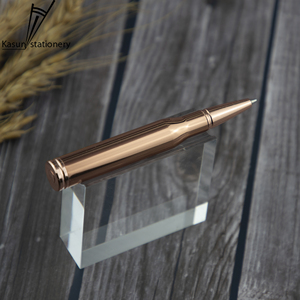 Bolígrafo Táctico de Lujo Totalmente Metálico 2023, Bolígrafo con Forma de Bala, Color Oro Rosa y Negro Pistola, Bolígrafo de Latón Novedoso - Product Image 2
