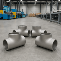 Raccord en T égal sans soudure en acier au carbone ASTM A420 WPL6 pour GNL basse température, cryogénique, SCH40, faible MOQ, livraison rapide, vente en gros