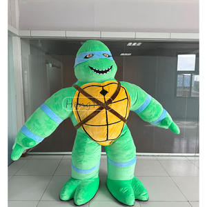 Tortue <span class=keywords><strong>Ninja</strong></span> géante gonflable pour marcher Costume de mascotte Cosplay Party Carnival Cartoon gonflable Green Muscle <span class=keywords><strong>Turtle</strong></span> Costume - Product Image 2