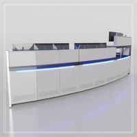 Consola de Monitoreo de Seguridad JCCX-5, Mueble Comercial Personalizado, Escritorio para Centro de Comando, Ecológico