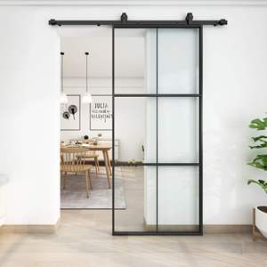 Portes et fenêtres sur mesure en aluminium pour véranda, portes coulissantes en verre, portes coulissantes de grange modernes, prix - Product Image 2