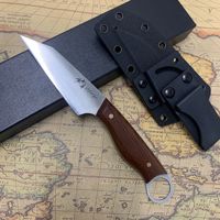 Mr. Takemoto Straight-Edge Mes, Een Veelzijdig Ontwerp Uit Één Stuk Voor Buiten Kamperen, Geschikt Voor Het Snijden Van Vlees En Fruit.