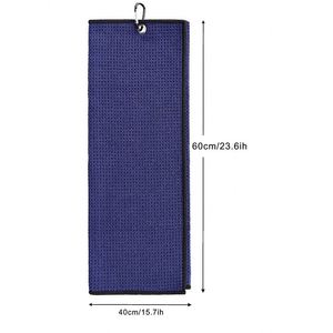 Kit de Nettoyage de Golf Personnalisé pour Sports de Plein Air, Serviette de Golf en Microfibre à Motif Gaufré Séchage Rapide, Brosses à Clubs de Golf Double Face avec Mousqueton - Product Image 3