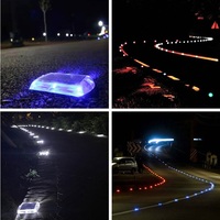 Batterie au Lithium PC plastique LED oeil de chat lampe de marquage routier étanche passerelle voie clignotant chaussée étape quai pont lampadaire