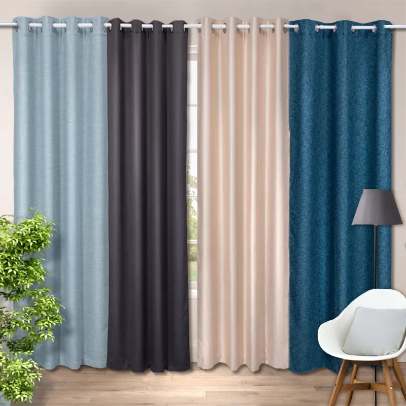 Honeymoon ready made living room curtains simple curtain design modern black out curtain for home