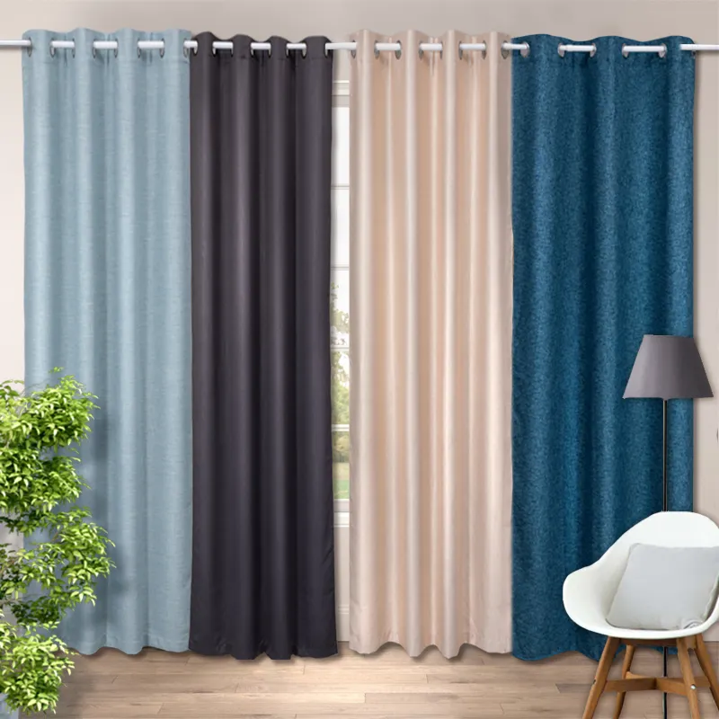 Cortinas de luna de miel para sala de estar, diseño simple, modernas, negras, para el hogar