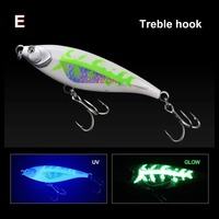 Leurre de pêche transfrontalier coulant type crayon 45g/13cm 90g/17cm, pour lancer longue distance depuis bateau, avec revêtement lumineux, qualité tournoi