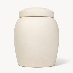 Kişiselleştirilmiş Minimalist Beyaz Urn Biyobozunur Çevre Dostu İnsan Külleri Kremasyon Urn'u Evcil Hayvan Urn'ları Denizde Cenaze Yapmak İçin Cenaze Urn'ı - Product Image 1