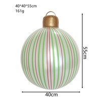Ballons gonflables géants en PVC de 40 cm et 50 cm en forme de lanterne avec poignée annulaire pour décorations de Noël intérieures et extérieures