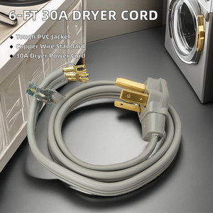 Thương mại giá rẻ 4/5/6 ft srdt/drt PVC 6-foot 30 AMP 3 dây máy sấy dây điện - Product Image 6