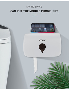 Distributeur de <span class=keywords><strong>papier</strong></span> <span class=keywords><strong>toilette</strong></span> <span class=keywords><strong>mural</strong></span> moderne en plastique CDWK pour hôtel avec support double rouleau - Product Image 2