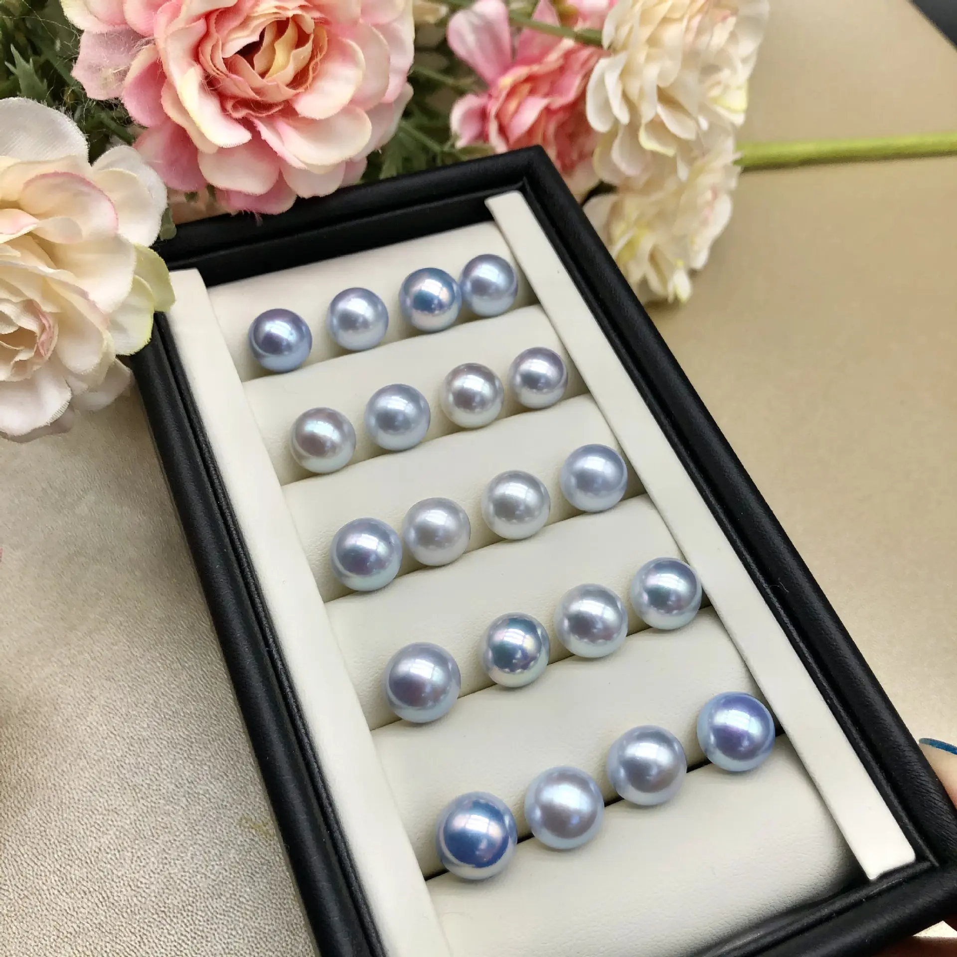 Süßwasser perle Mabe 10-11mm Blaue lose Perle Großhandel DIY BEADS gute Qualität AAAA kein Loch Mabe Perle