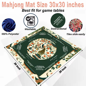 Alfombrilla de Mahjong Antideslizante, Impermeable, de Goma, Colorida, Estilo Europeo Americano, Superventas, para Mesa de Póker, Silenciosa - Product Image 3