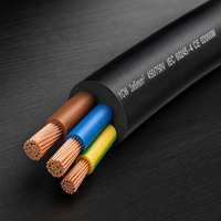 Câble électrique en caoutchouc YC YCW 3x6mm2, 3 conducteurs en cuivre, résistant à l'huile, câble robuste pour machines triphasées