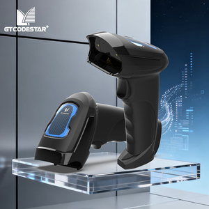 GTCODESTAR Scanner de codes à barres laser 1D Pistolet à balayage sans fil 2D <span class=keywords><strong>Lecteur</strong></span> de codes à barres USB Scanner de codes QR portable 2.4G pour supermarché - Product Image 1