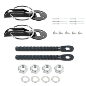 Car <b>Engine</b> <b>Hood</b> Lock Kit Red Metal Replacement Parts for Repair and Upgrade Automotive Accessories - Product Image 4