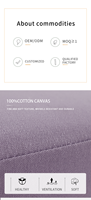 Zafu-coussin de méditation en pur coton avec poignée, personnalisé en forme de croissant