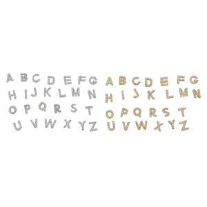 Promotion Boucles <span class=keywords><strong>d</strong></span>'oreilles clous miniatures en <span class=keywords><strong>argent</strong></span> sterling 925 avec lettres CZ, 26 initiales de l'alphabet - Product Image 2