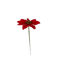 Penjualan Terbaik buatan tangan Poinsettia buatan bunga Natal untuk Natal Hari Valentine wisuda Tahun Baru dekorasi pohon Halloween