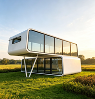 Maison préfabriquée moderne de type Apple Cabin, bureau modulaire avec toilettes, 20 pieds, pour usage commercial, livraison directe d'usine