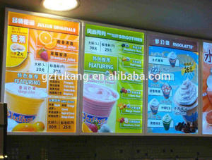 Thức Ăn Nhanh Nhà Hàng Quảng Cáo Mở <span class=keywords><strong>LED</strong></span> Menu Ban Ánh Sáng Hộp - Product Image 4
