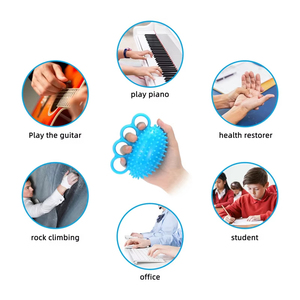 Hand <b>Exercise</b> Ball Finger Therapy Grip Strengthening Improve Flexibility Squeeze Stress Relief Balls Wrist Trainer - Product Image 5