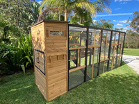 Grande cage à chat en bois multifonctionnelle Cage à chat en bois d'extérieur Maison pour chat