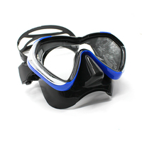 Masque de plongée personnalisé avec tuba, anti-buée, à une vitre, pour plongée libre, en silicone étanche, lunettes de natation et de plongée