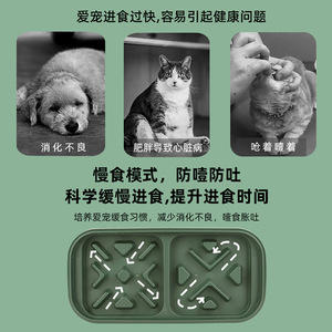 Gamelle verticale double couche anti-fuite pour chats et chiens – Station d'alimentation intérieure - Product Image 3