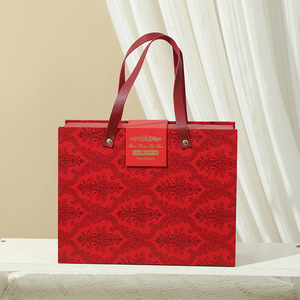 Элитная большая подарочная коробка — квадратная коробка-сумка с откидной крышкой для дней рождения и свадеб, элегантная упаковка для сувениров - Product Image 4