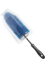 Ensemble d'outils de lavage de voiture universel Brosse de nettoyage de cache-moyeu en plastique et brosse à poussière Accessoires de détail automobile