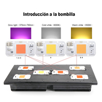 Lampe horticole de croissance Led Portable en aluminium, puce COB 300W, spectre complet