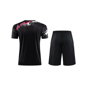 Classic Custom Color Men Tennis Uniform With Short Sleeve Shirt And Elastic Shorts Men Tennis Uniform with Customize Logo - Product Image 6
